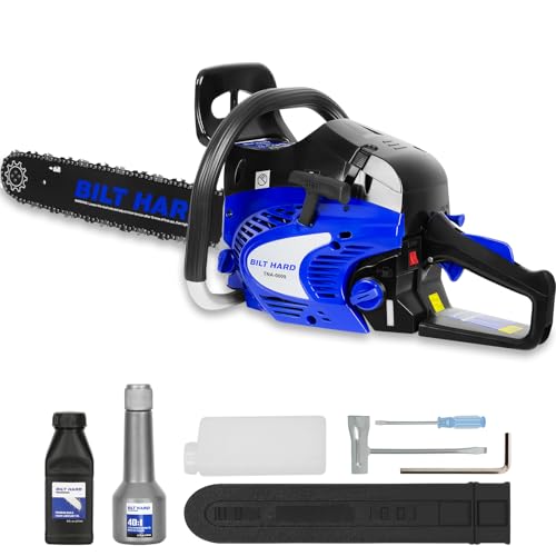 22-Inch 56cc Gas-Powered Chainsaw with Automatic Oiler