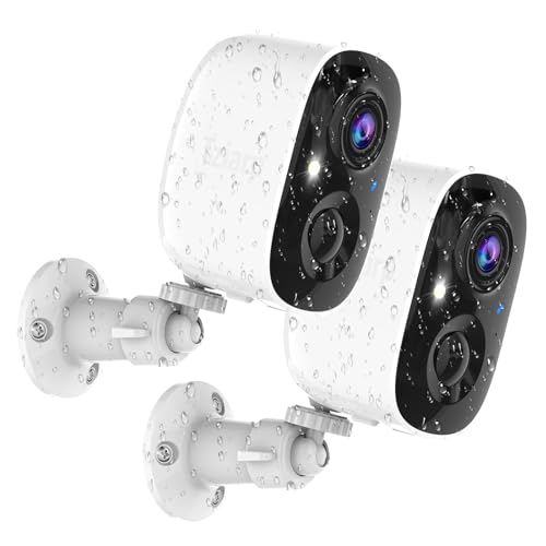 2K Wireless Outdoor and Indoor Security Cameras with AI Motion Detection