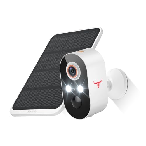 Wireless Outdoor Solar Security Camera with AI Human Detection