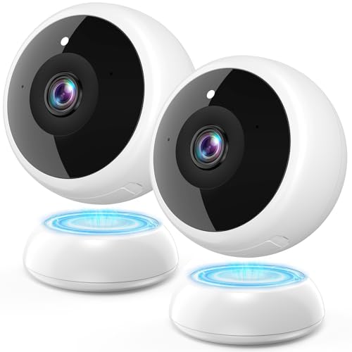 Thybro Wireless Magnetic Security Camera 2-Pack with 2K HD and Night Vision
