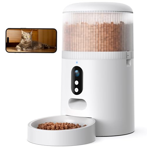 Smart Automatic Cat Feeder with HD Camera and App Control