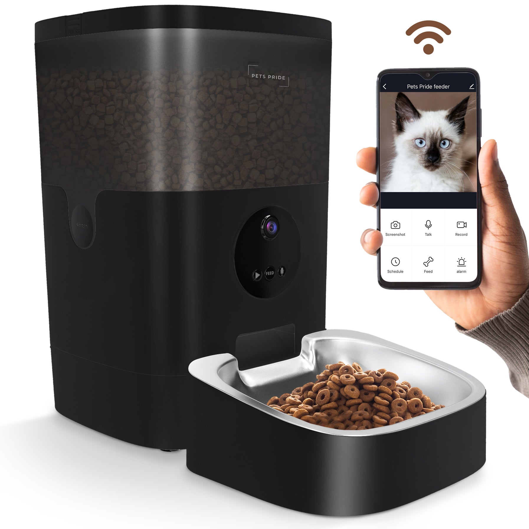 automated pet feeders with camera
