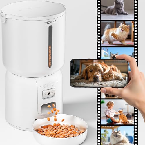 YIZFERN Automatic Cat Feeder with Camera and Two-Way Audio