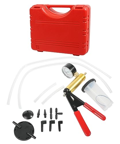 Brake Bleeder Vacuum Pump Kit with Adapters