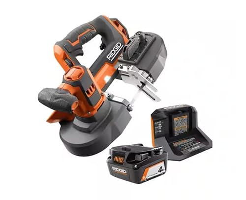 RIDGID 18V Cordless Compact Band Saw Kit with Battery and Charger