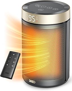 Dreo Space Heater, Portable Electric Heater, 1500W with Remote