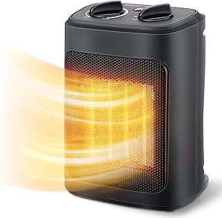 1500W Electric Heater with Thermostat, Portable for Indoor Use