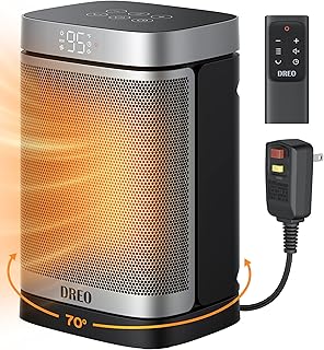 Dreo Portable Heater for Bathroom, 1500W PTC Ceramic Heater