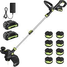 20V Cordless String Trimmer with 2 Batteries
