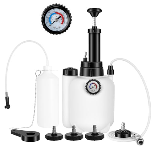 Langawaser Manual Brake Bleeder Kit with Pressure Pump and Adapters