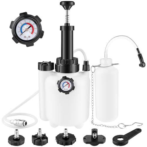 Manual Brake Bleeder Kit with 3L Reservoir and 4 Master Cylinder Adapters