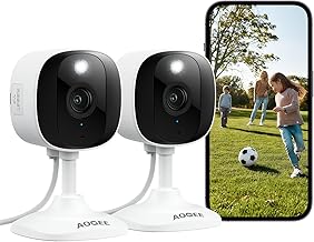 2K Home Security Camera - Indoor/Outdoor, 2-Pack