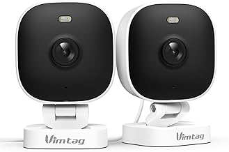 VIMTAG 2.5K Security Cameras - Indoor/Outdoor, 2-Pack