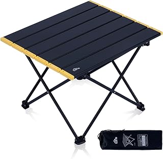 Compact Camping Folding Table with Carry Bag, Black