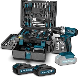 Sundpey 21V Cordless Drill Tool Kit 255-Pcs