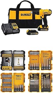 DEWALT 20V MAX Cordless Drill/Driver Kit with Bit Set