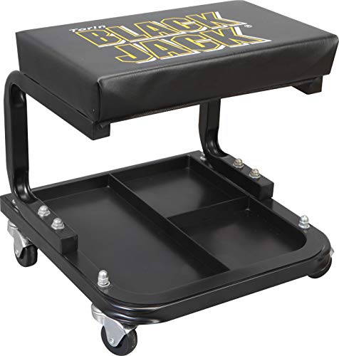 BlackJack Rolling Creeper Garage Stool with Tool Tray