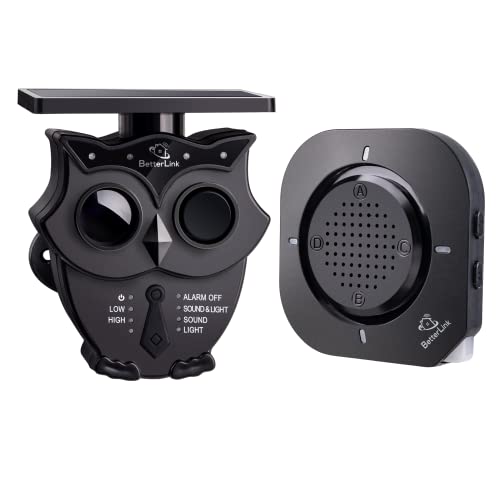 Solar Wireless Driveway Alarm System with Long-Range Motion Sensor and 120dB Siren