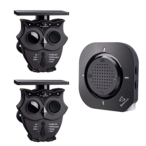 Solar Wireless Driveway Alarm System with Long-Range Motion Sensors