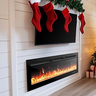 Silonn 50" Smart Electric Fireplace Heater - WiFi Enabled