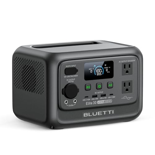 BLUETTI Elite 30 V2 Portable Power Station 600W with 288Wh LiFePO4 Battery