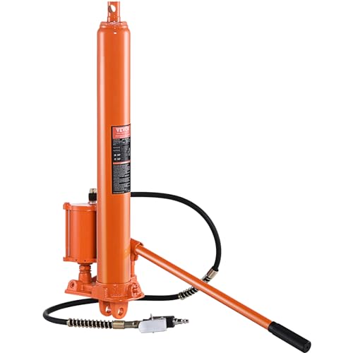 8-Ton Hydraulic Long Ram Jack with Air Pump and Adjustable Lift
