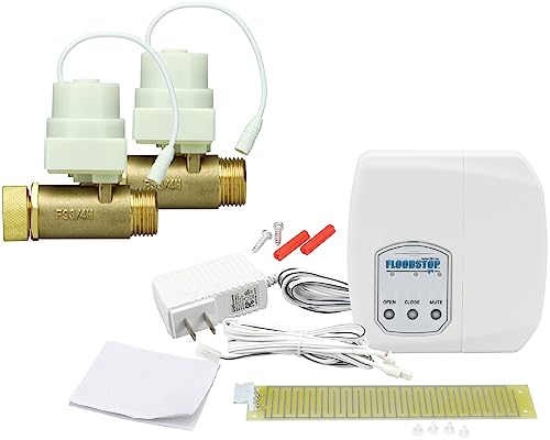 FloodStop Washing Machine Leak Detector Kit with Automatic Shut-Off and Alarms