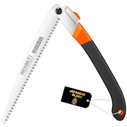 REXBETI 14-Inch Folding Saw with Durable SK-5 Steel Blade