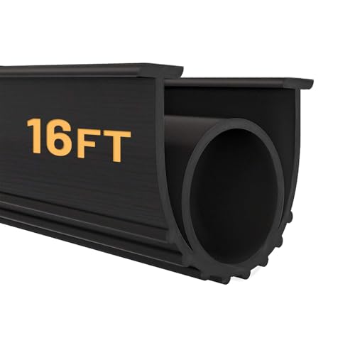 Universal Garage Door Bottom Rubber Weather Seal Strip - 16 Ft