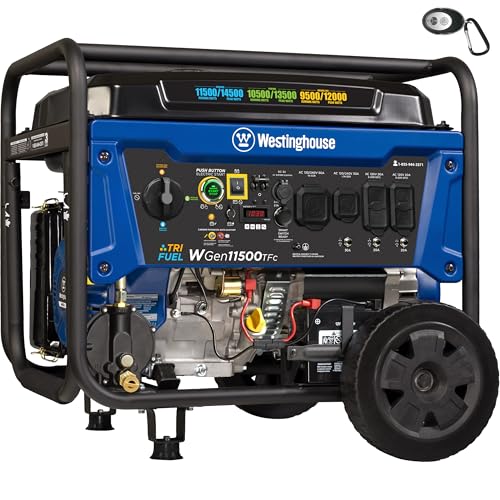 Westinghouse 14500 Peak Watt Tri-Fuel Portable Generator