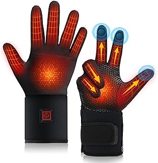 Rechargeable Heated Winter Gloves for Men Women for Motorcycle Skiing