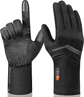 Heated Glove Liners for Men Women, Waterproof Thin Gloves for Winter