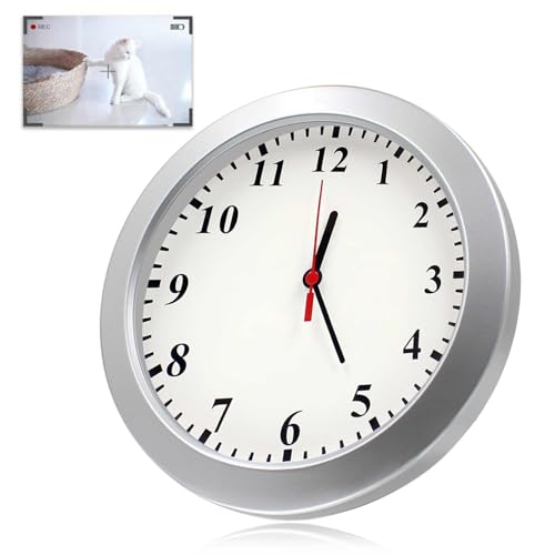1080P HD Mini Wall Clock Camera with Motion Detection