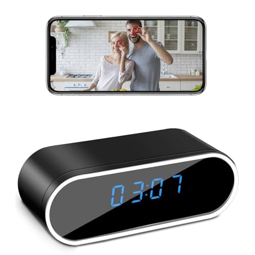 WiFi Hidden Clock Camera with 1080P HD, Night Vision, and Motion Detection