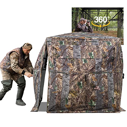 FUNHORUN 360 See-Through Hunting Blind for 2-3 Persons
