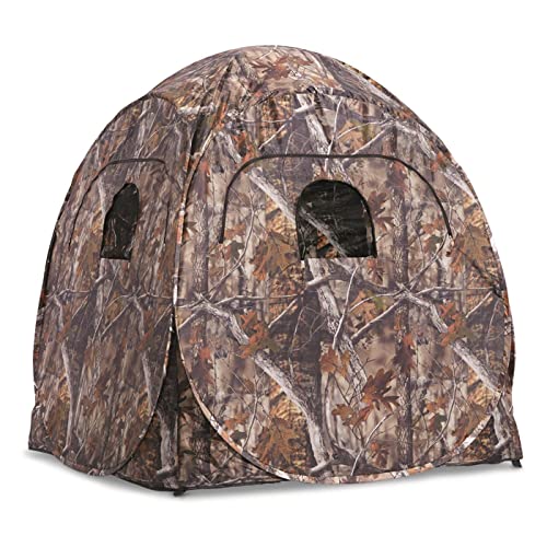 HuntRite Deluxe Pop-Up Hunting Ground Blind for 1-2 Hunters