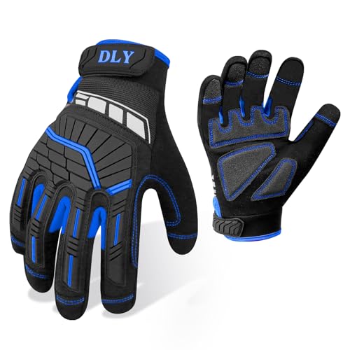 Heavy Duty Impact Protection Work Gloves with Touchscreen Capability