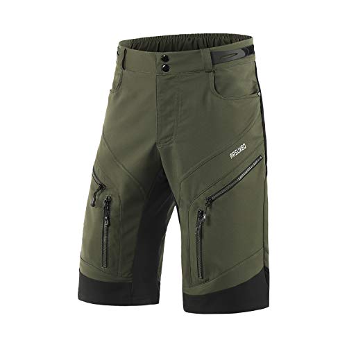 Men's Loose Fit Mountain Bike Shorts - Water Resistant, Size Medium
