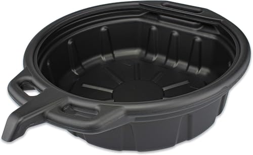 Durable 2-Gallon Oil Drain Pan with Anti-Splash Design
