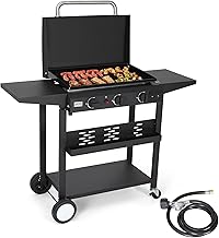WARMOUNTS 3 Burner Gas Grill with Lid