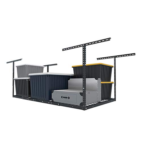 Adjustable Overhead Garage Storage Rack - 72" x 36", 450 lbs Capacity