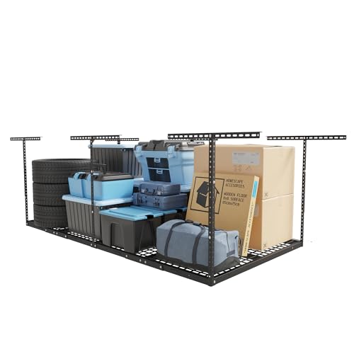 Adjustable Heavy-Duty Overhead Garage Storage Rack