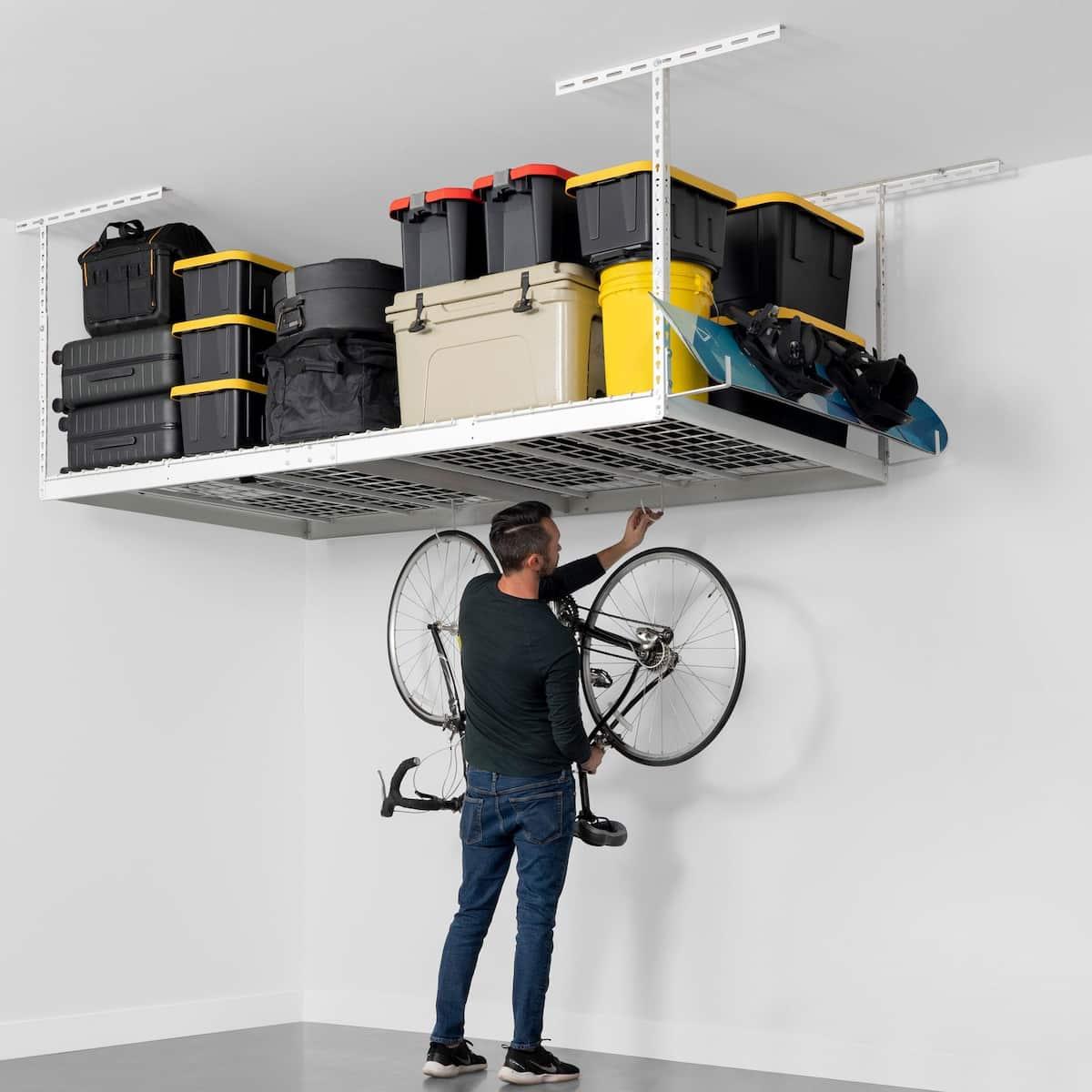 overhead garage storage racks