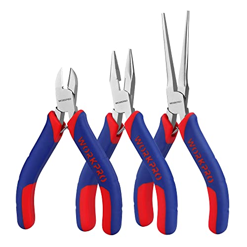 WORKPRO Mini Pliers Set - 3-Piece Precision Tool Kit