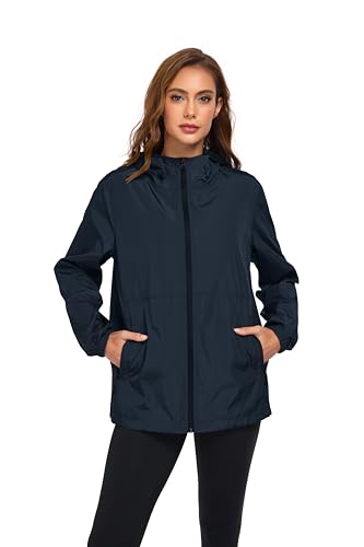 Lightweight Waterproof Women's Hooded Rain Jacket