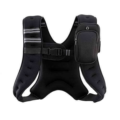 ZELUS 12 lb Adjustable Weighted Vest with Reflective Stripes