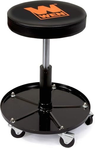 Pneumatic Rolling Mechanic Stool with Tool Storage