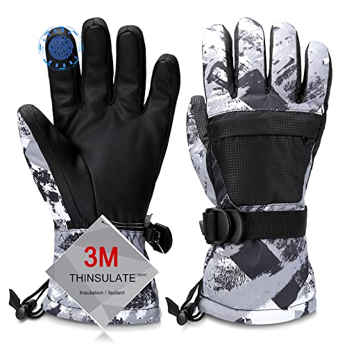 Waterproof Warm Ski Gloves for Men, Women, and Kids