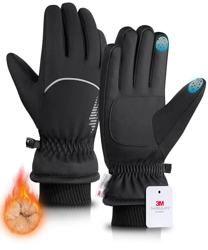 Waterproof Thermal Winter Gloves with Touchscreen and Windproof Protection