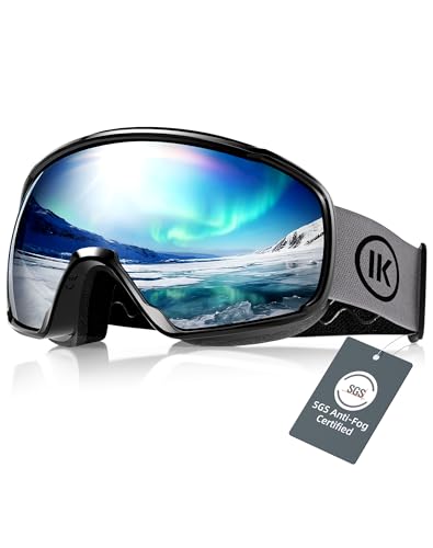 InnerKing OTG Ski Goggles with Anti-Fog VisionPlus Lenses